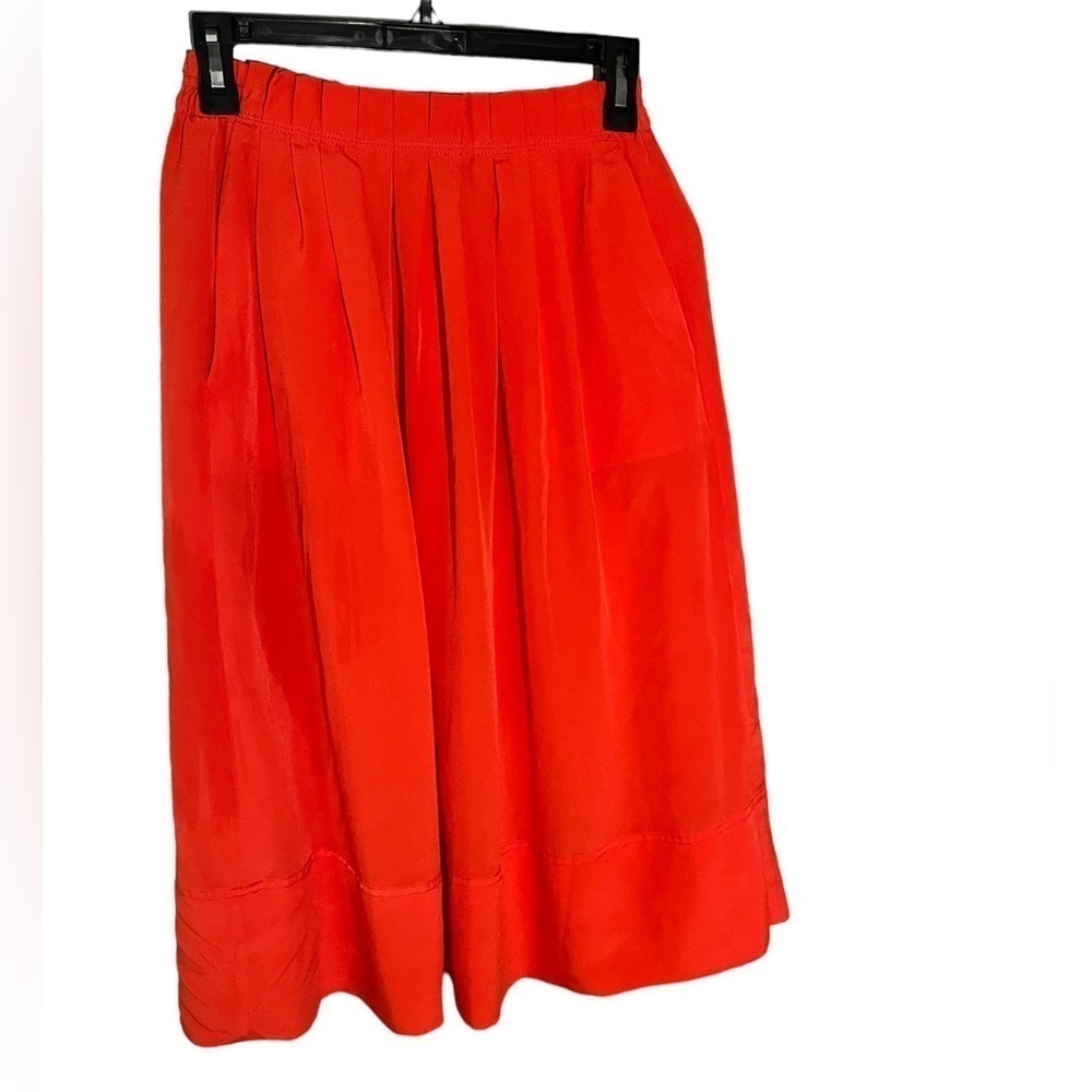 J. Crew Women’s Elastic Waist MIDI Skirt With Pockets